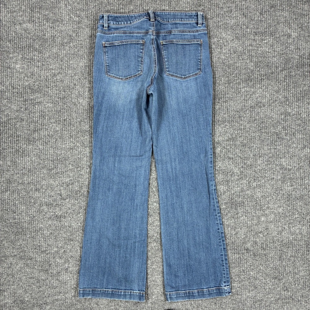 Talbots Simply Flattering 5 Pocket Jeans Womens 6 Bootcut Stretch Blue Denim - Picture 2 of 10